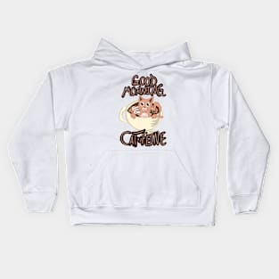 Good Morning Cat•Feine V23 Kids Hoodie